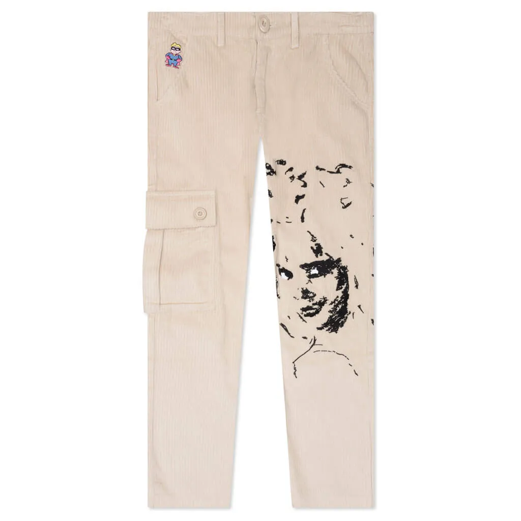 The Con Artist Corduroy Cargo Pants - Tan