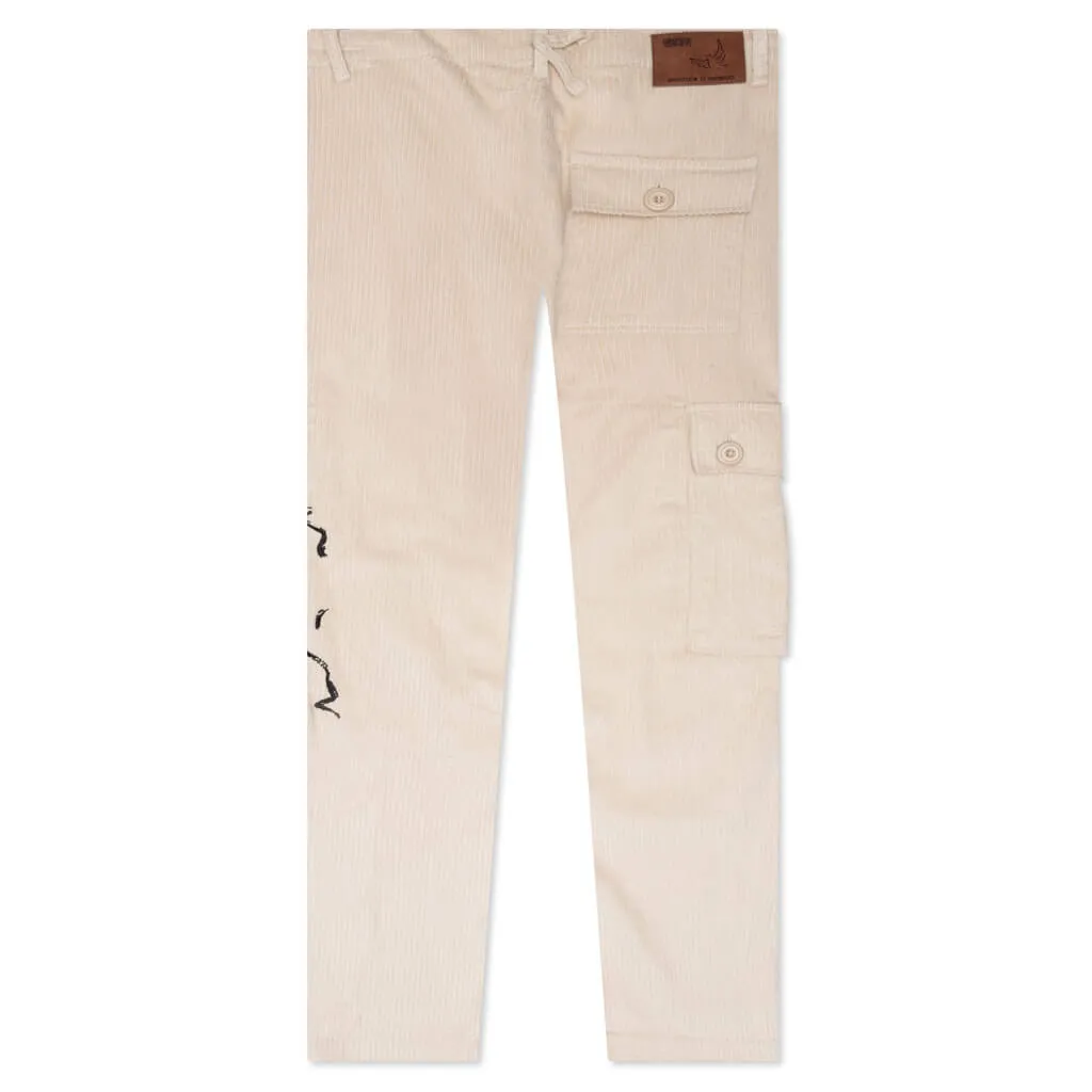 The Con Artist Corduroy Cargo Pants - Tan