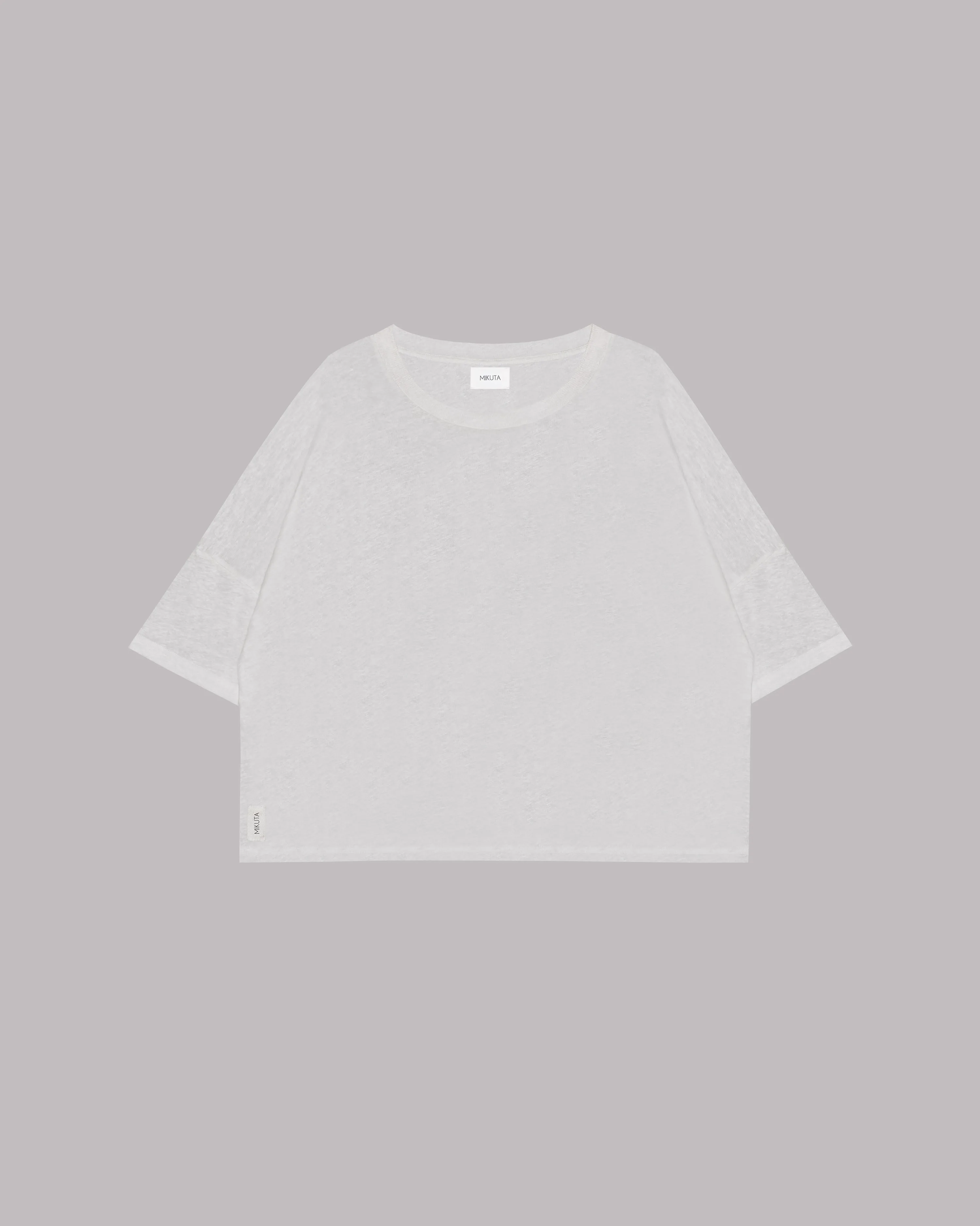 The White Loose Linen T-Shirt