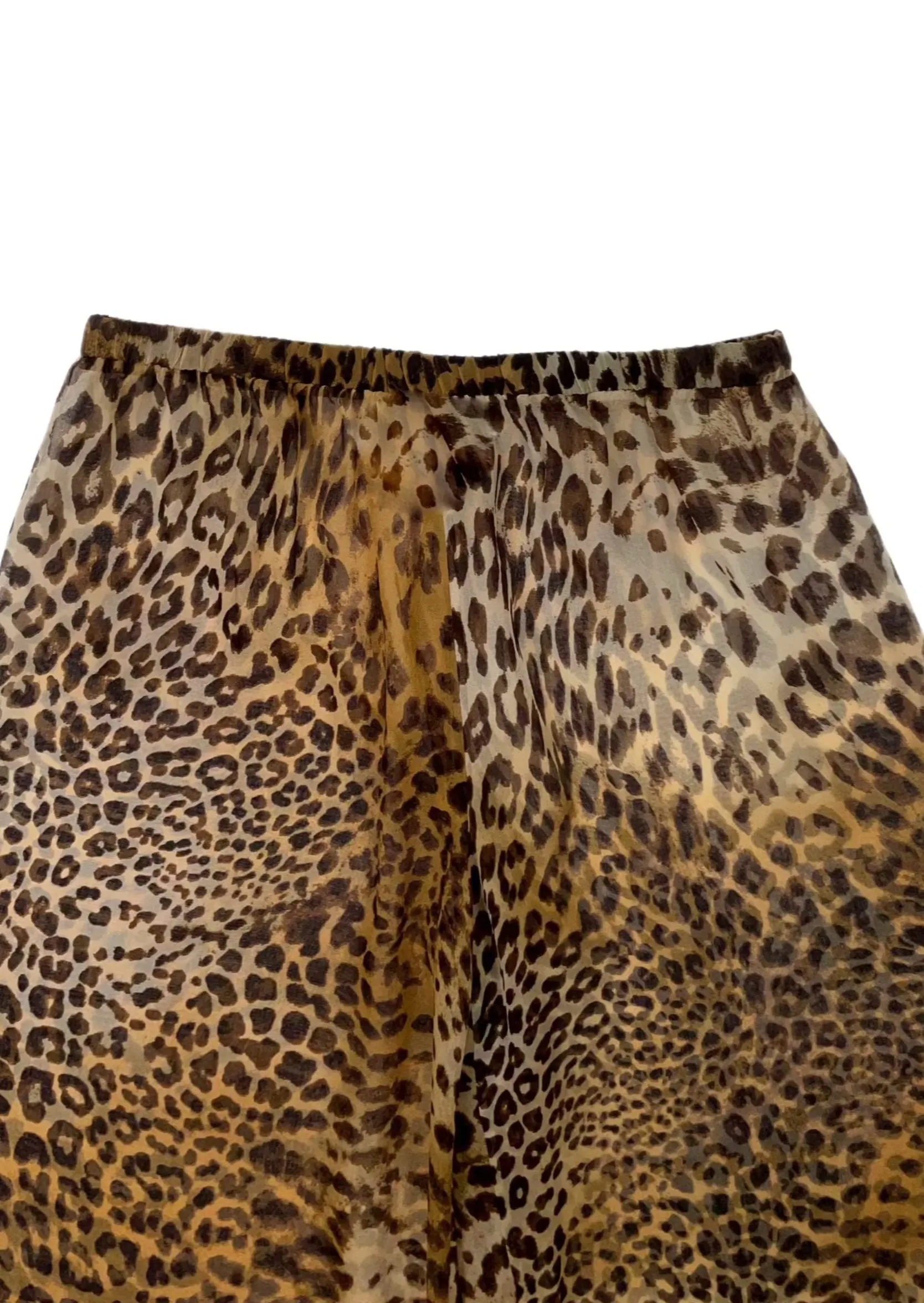 Try Pants in Leopard Silk Chiffon