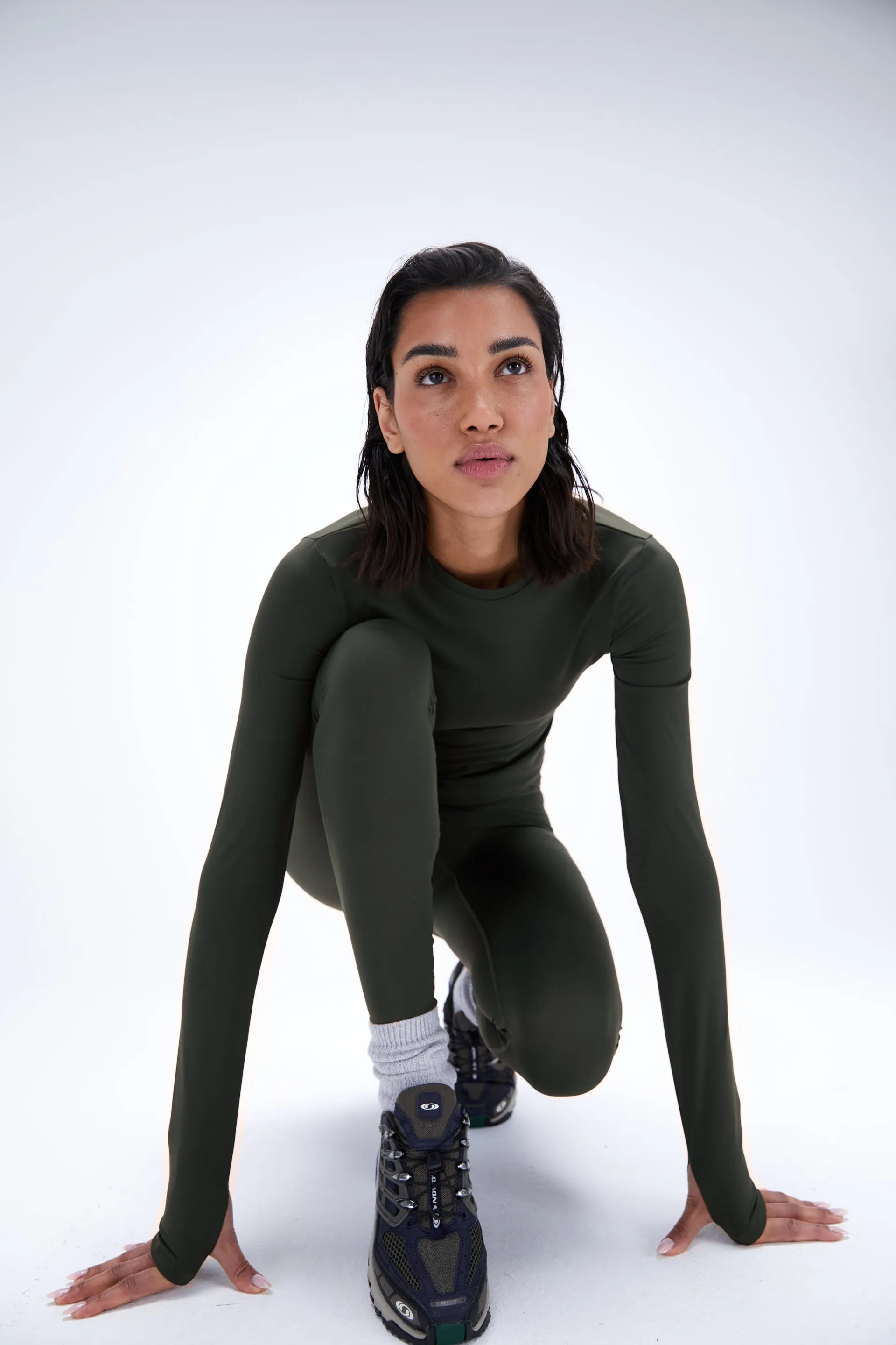 Ultimate Wrap Over Leggings - Dark Olive