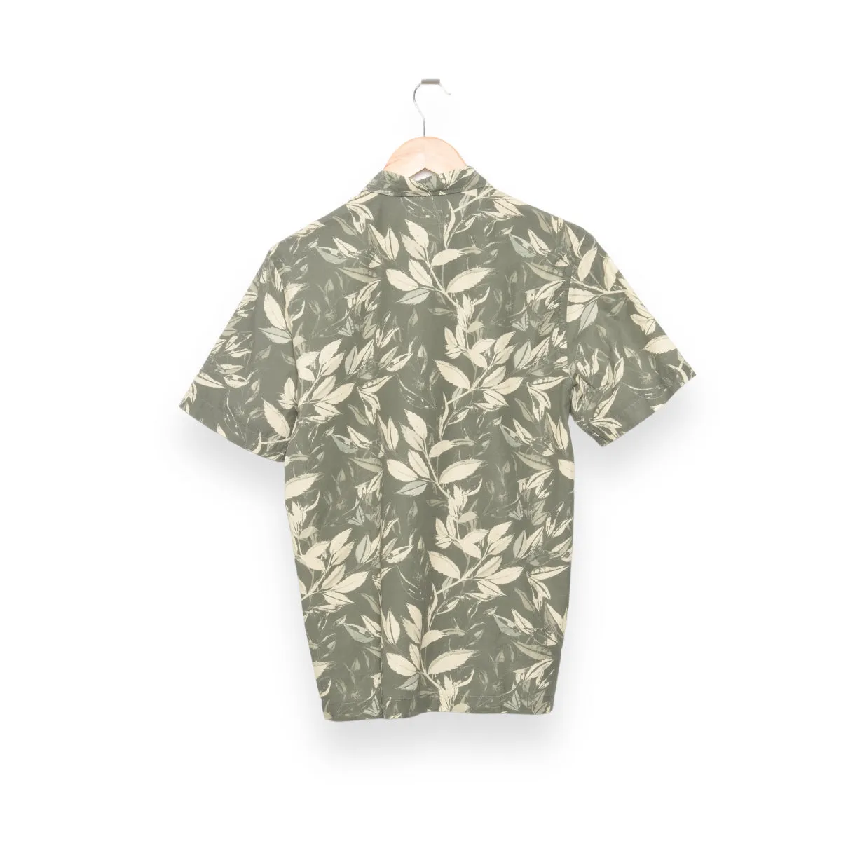 Universal Works Road Shirt organic jungle print olive P28034