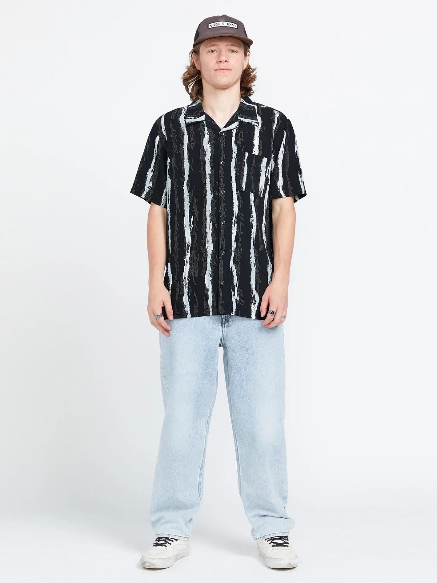 Volcom Entertainment Hockey Dad Short Sleeve Shirt - Stealth