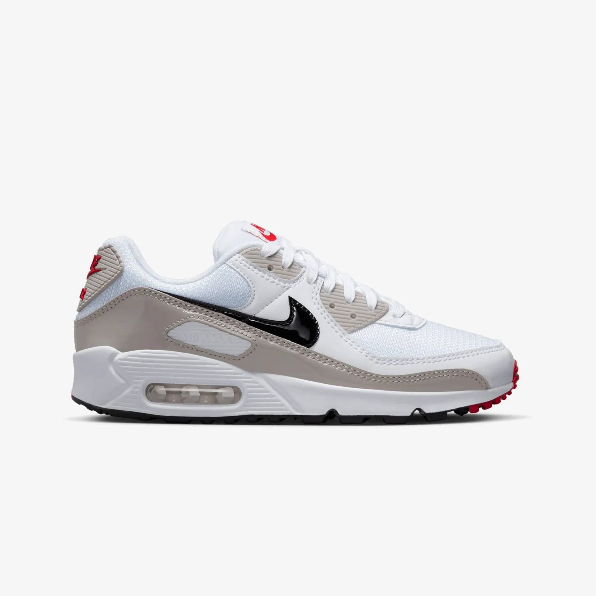 WMN'S AIR MAX 90 'WHITE/BLACK-LT IRON ORE'