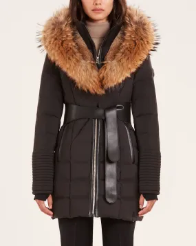 WOMENS RUDSAK MODA BLACK/NATURAL FUR