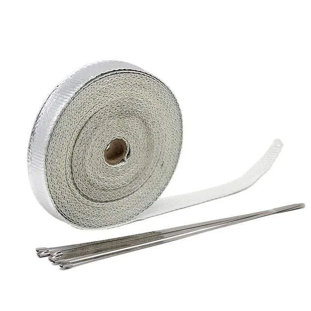 ZSDTRP 5/10/15M Car Moto Heat Shield Wrap Turbo Exhaust Heat Tape Wrap Pipe Wrap Shields Manifold Header Insulation Cloth Roll